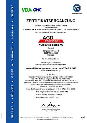 AGD - VDA 6.1 2003 AGD - VDA 6.1 2003