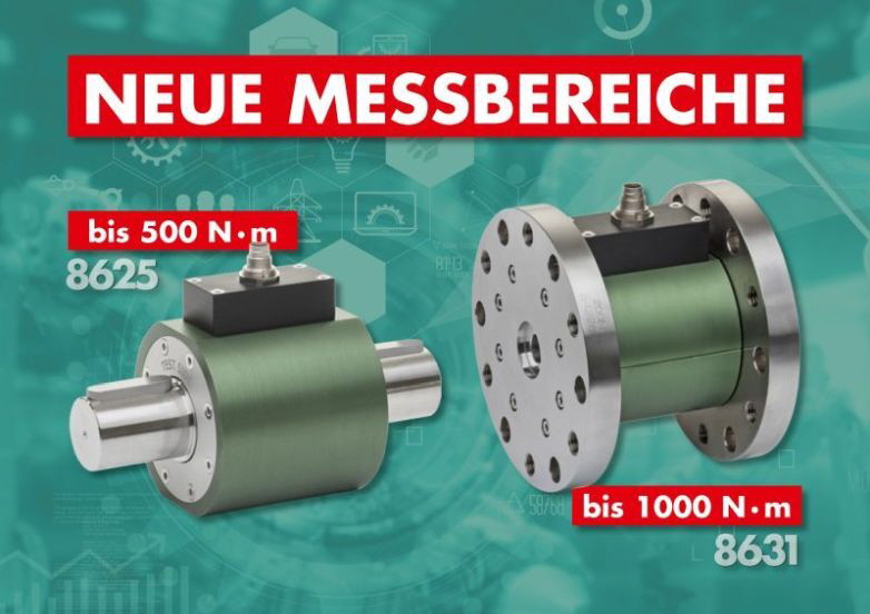 MTS Drehmomentsensoren 8625 und 8631