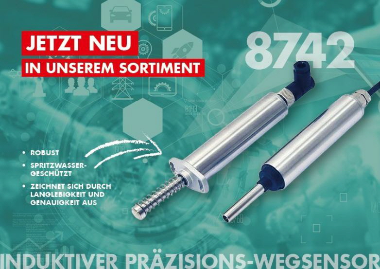 MTS Induktiver Präzisions-Wegsensor TYP 8742 Robust